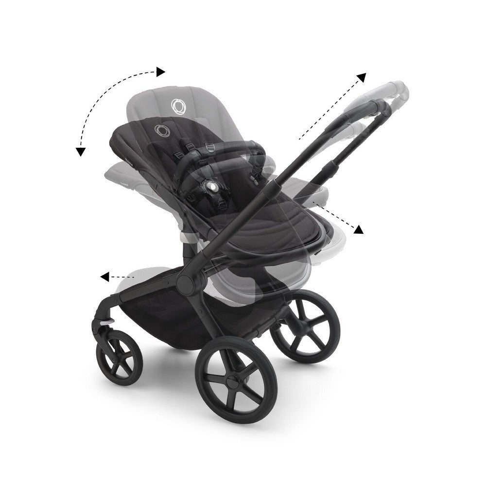 Cochecito DUO Bugaboo Fox 5 Negro Verde Bosque