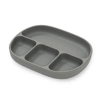 Plato compartimentado de silicona Interbaby con tapa y ventosa