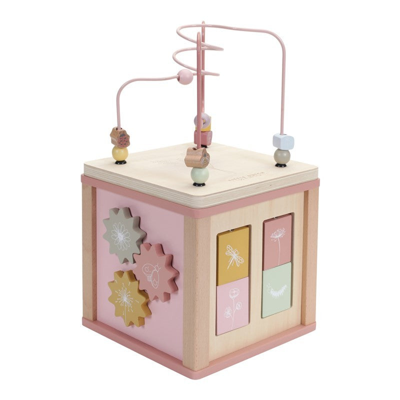 Cubo de actividades Little Dutch Flowers Rosa