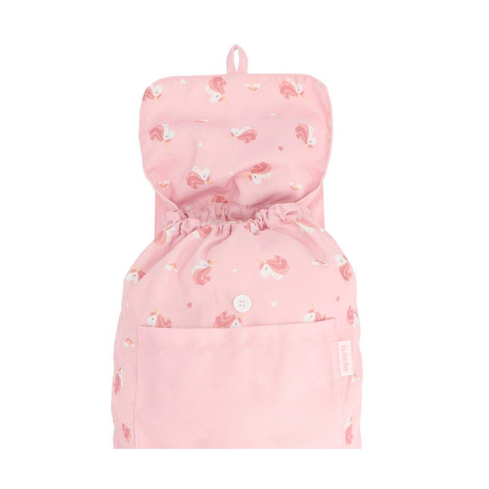 Mochila Pequeña Tela Tutete Magical Unicorn Personalizable
