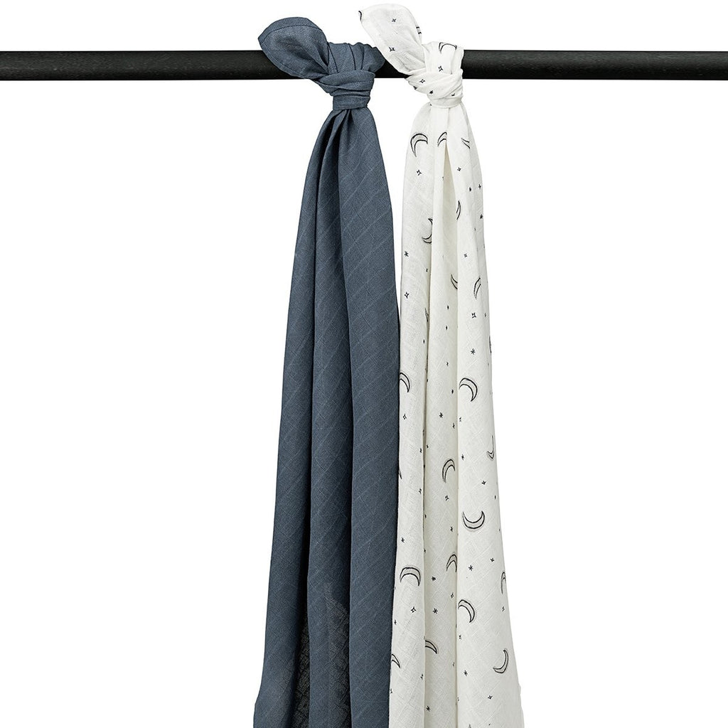 Muselina Grande Meyco Moon Indigo Pack De 2