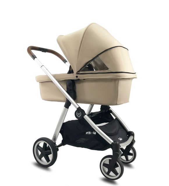 Cochecito duo Arrue OBE con plastico de lluvia