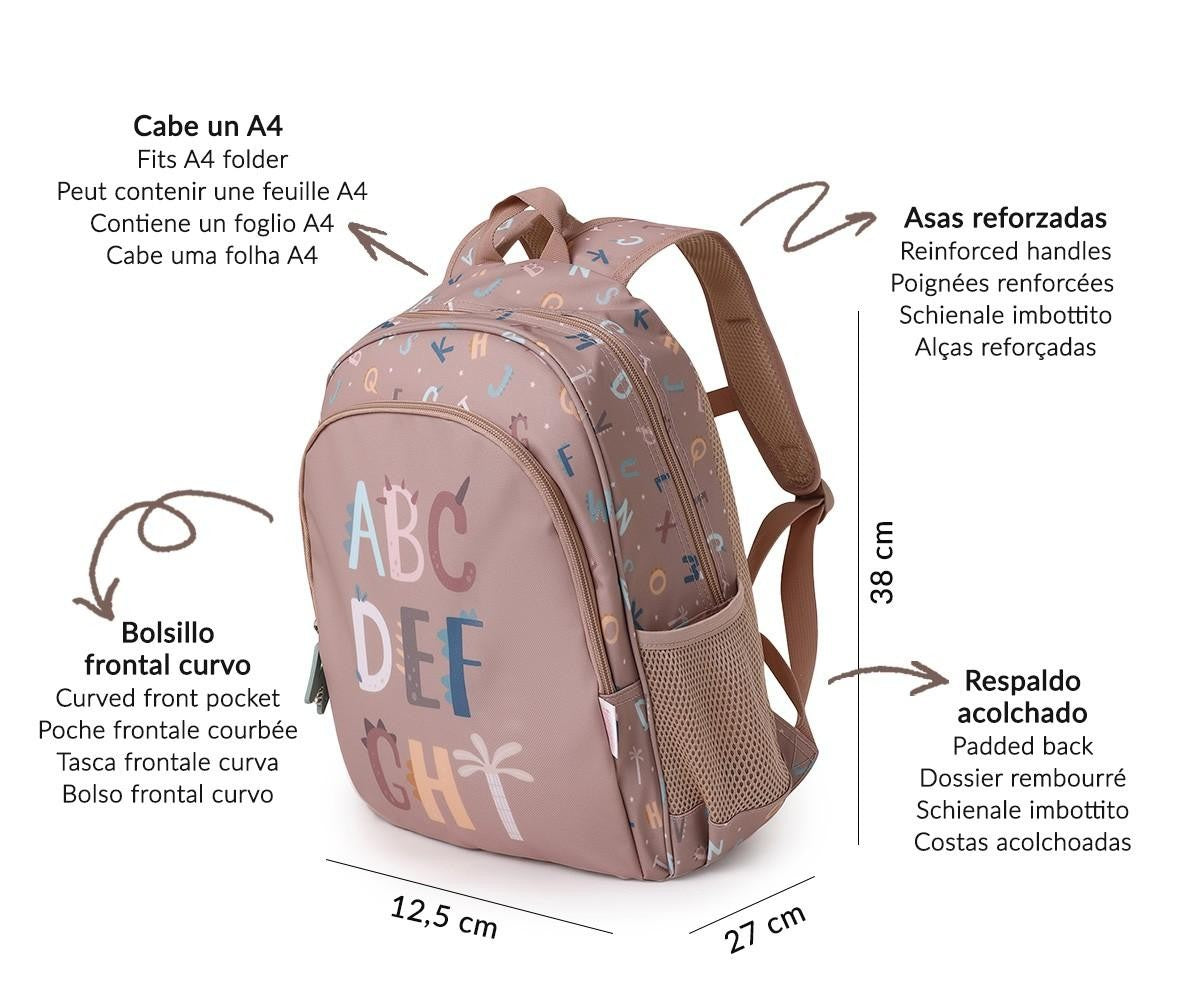Mochila Mediana + Llavero Tutete Funny Letters