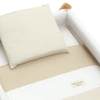 Minicuna Tijera Madera Cambrass Vichy 10 Beige/Natural