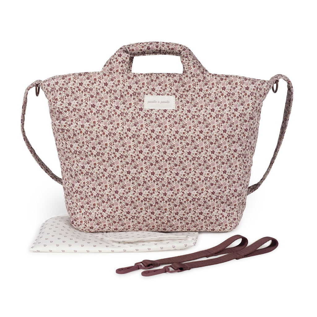 Bolsa Canastilla Pasito a Pasito Cherry Flores