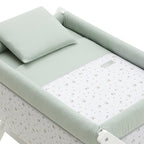 Minicuna Tijera Madera Cambrass Greeny Verde/Blanco