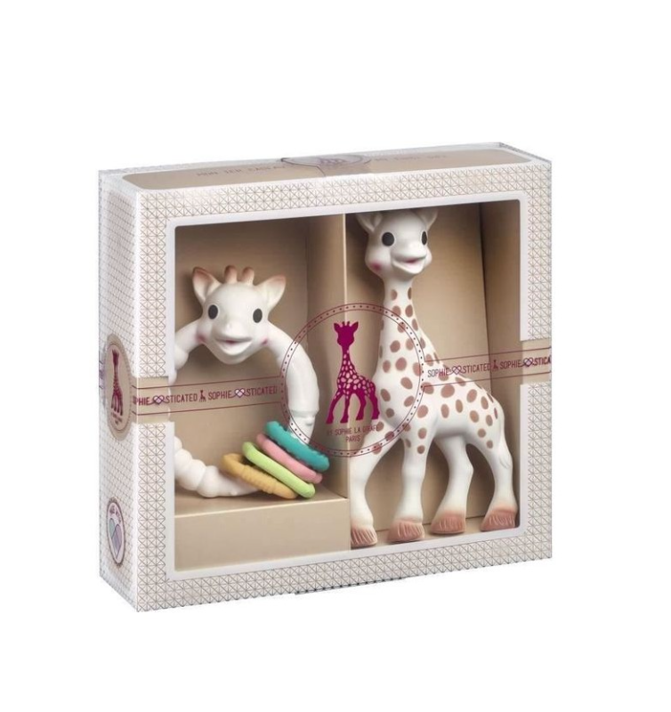 Mi primer set Sophie la girafe + mordedor colorings