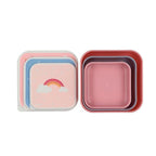 3 Cajas Almuerzo Tutete Magical Unicorn