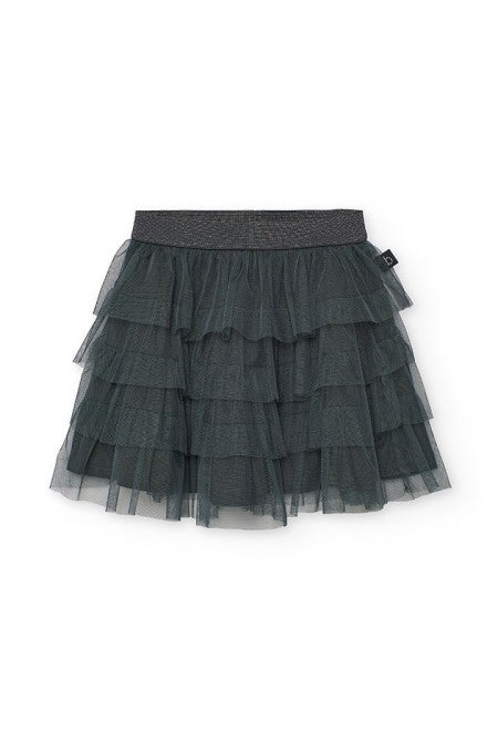 Falda tul Boboli con volantes