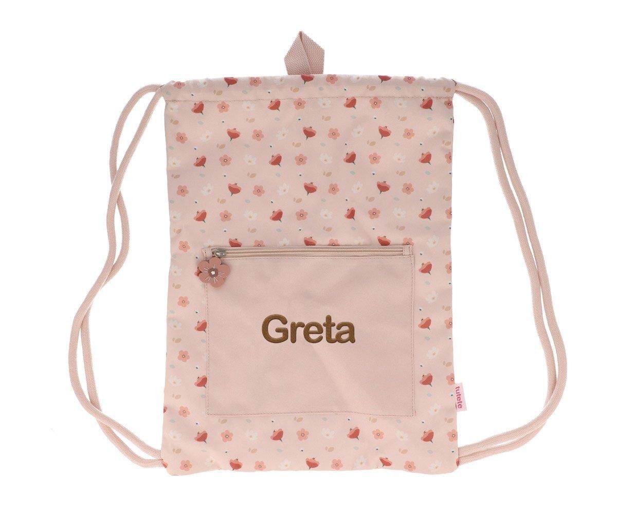 Mochila Saco Tutete Impermeable Little Garden Personalizable