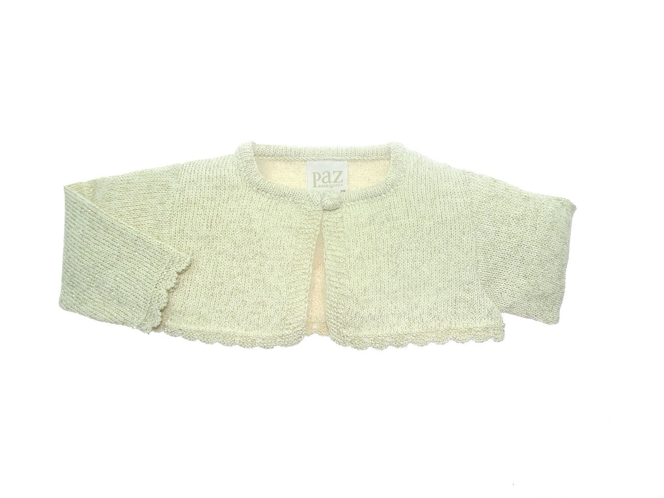 Chaqueta niña corta Paz Rodriguez organza