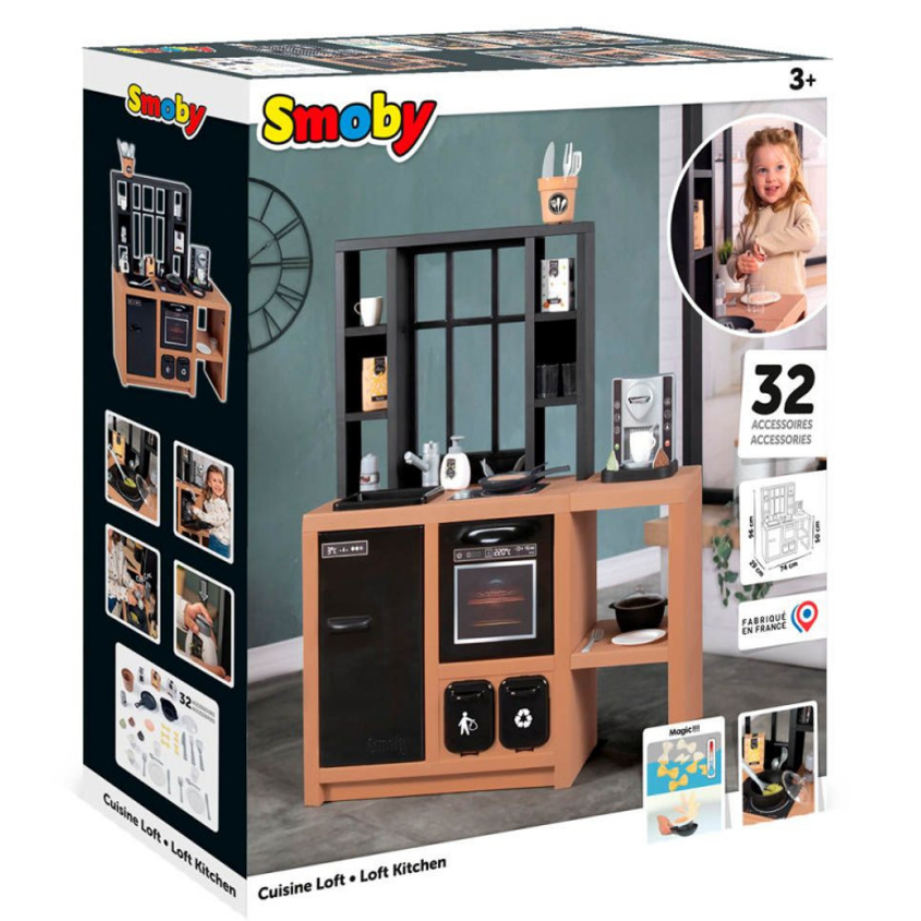 Cocina Smoby LOFT con 32 accesorios