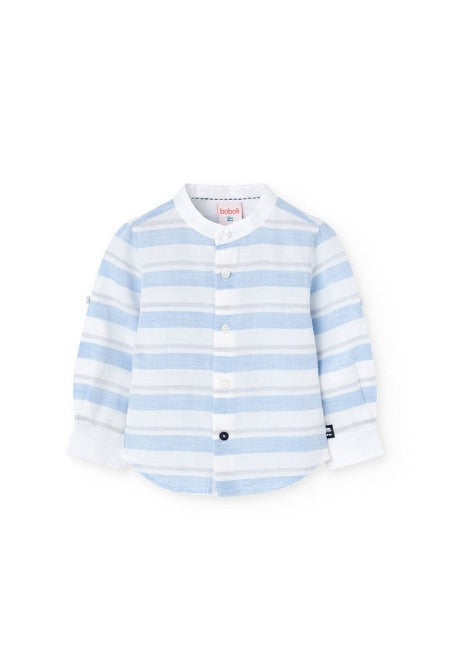 Camisa Boboli lino listada