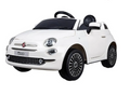 Coche electrico 30Wx2 Qplay Fiat 500 Blanco