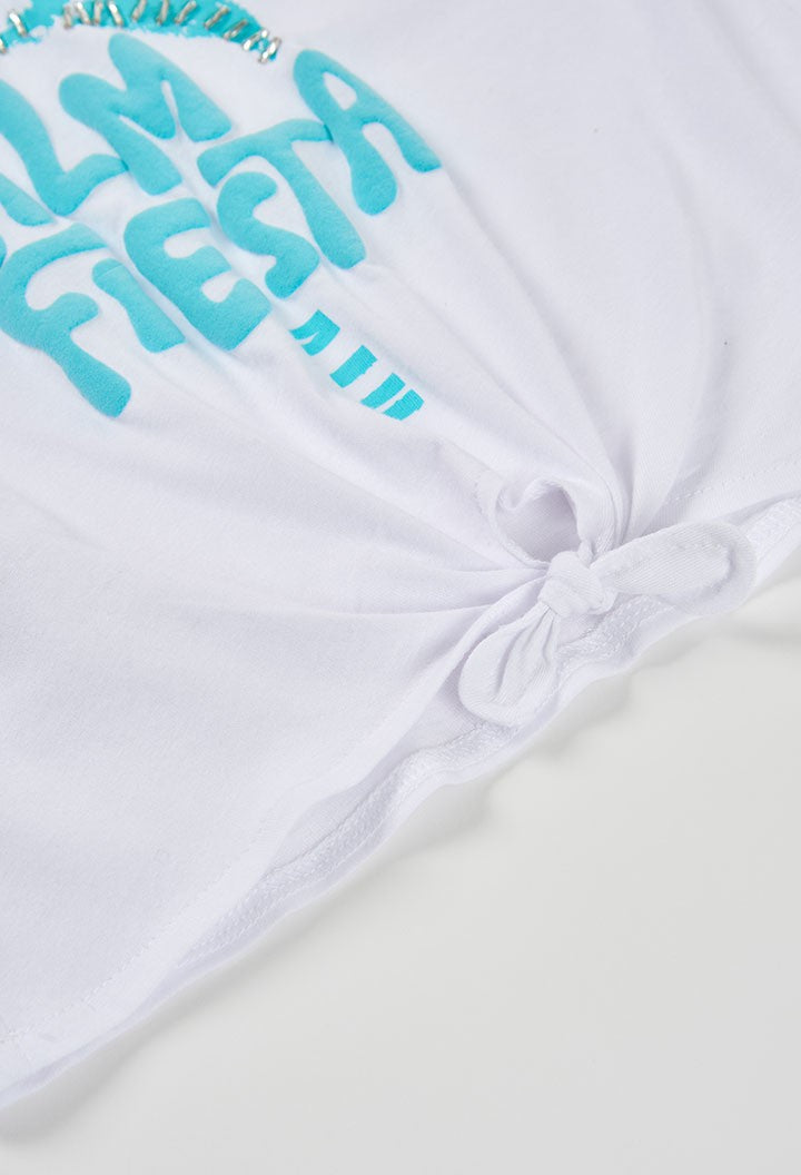 Camiseta Boboli punto con manga corta