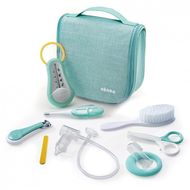 Neceser de higiene para colgar Beaba con 9 accesorios