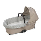 Cubre cuco Walking Mum dual + funda colchón Praliné Vichy/Rayas