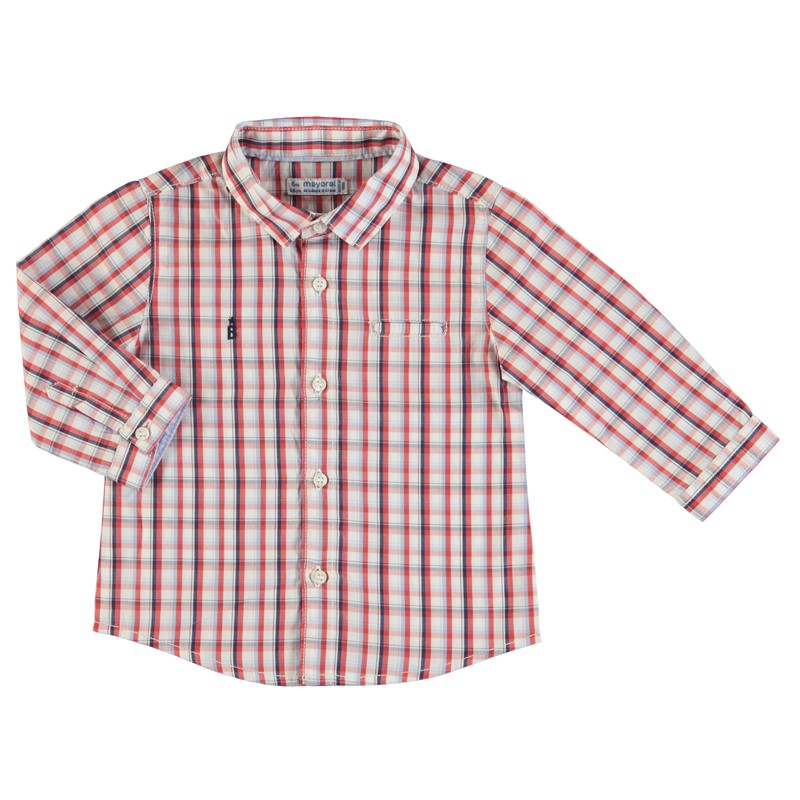 Camisa Mayoral manga larga cuadros