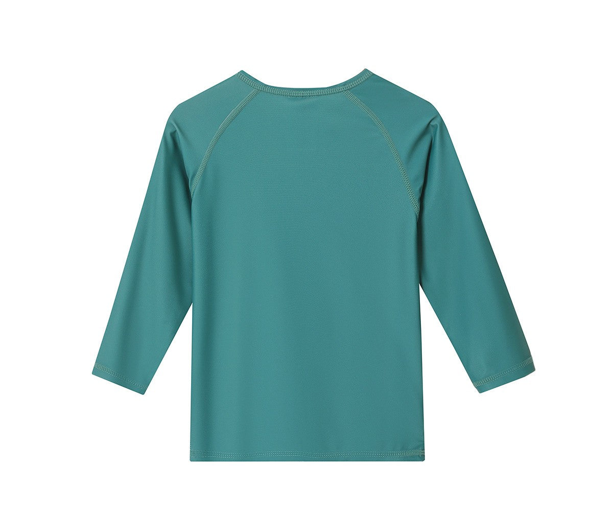 Camiseta Protección Solar Monnëka Manga larga Whale Teal