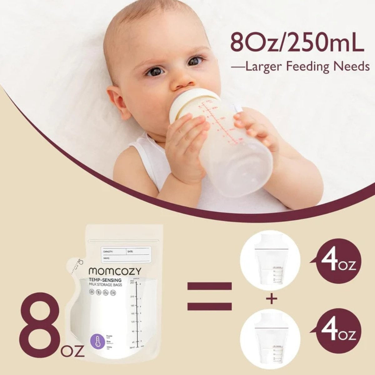 Bolsas almacenamiento Momcozy leche 120 uds