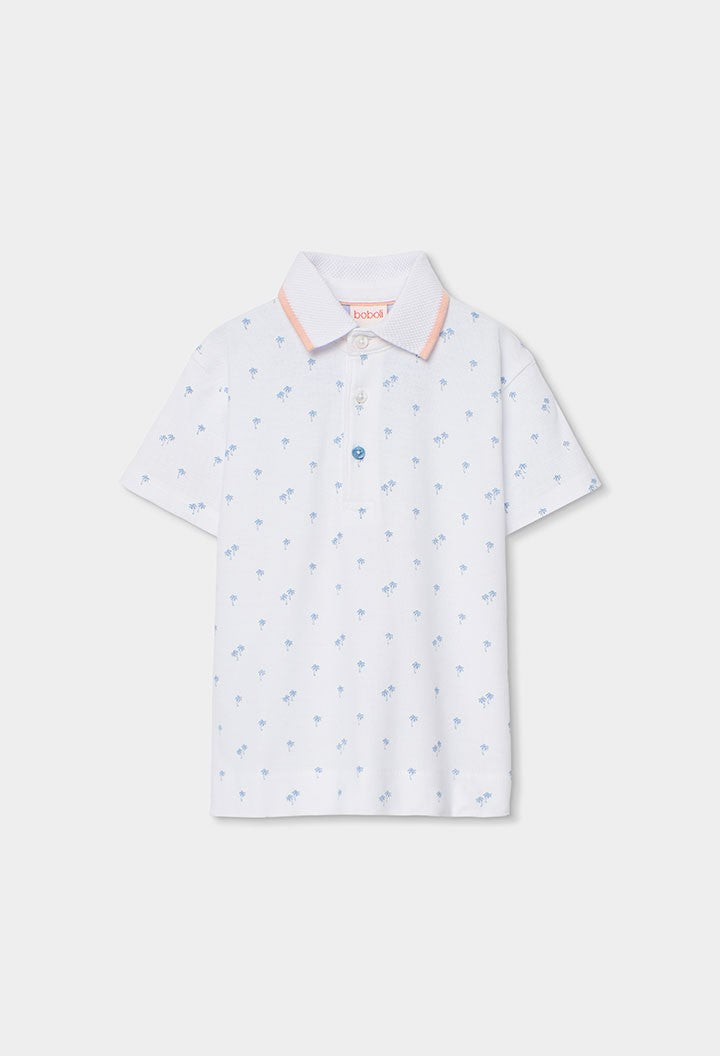 Polo Boboli piqué estampado