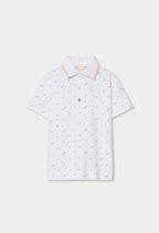 Polo Boboli piqué estampado