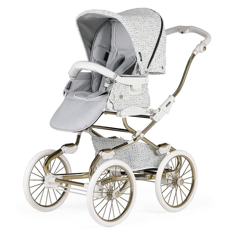 Cochecito TRIO Bebecar Stylo Class Privé P191 Fumé Gold-Blanco
