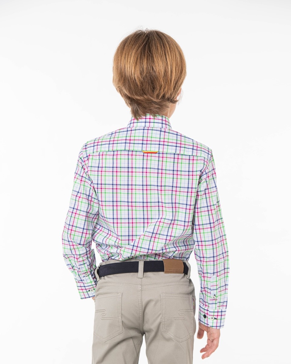 Camisa Spagnolo cuello boton popelin polo 4123