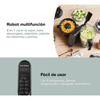 Robot de cocina 6 en 1 Babymoov Nutribaby XL + Mineral Black