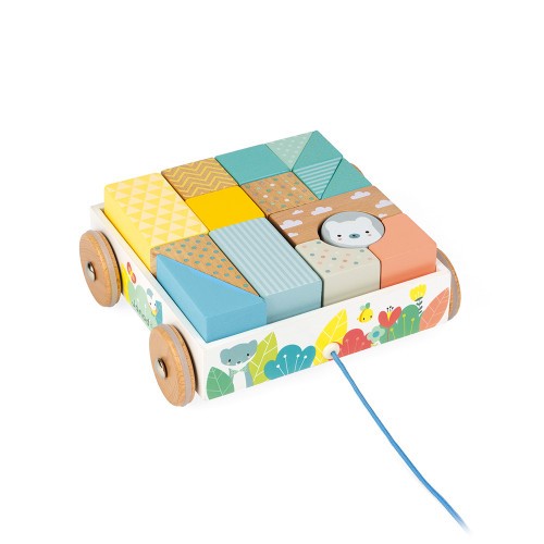 Carrito con cubos paseo Janod Pure