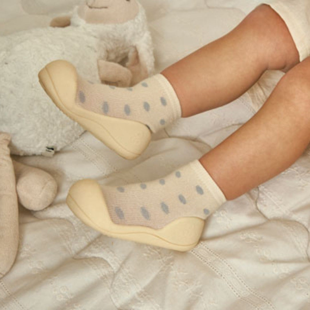 Zapato calcetin Attipas Dot Dot White