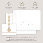 Triptico Cuna Estrella multicolor Luna+ Broche Interbaby