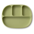 Plato compartimentado de silicona Interbaby con tapa y ventosa