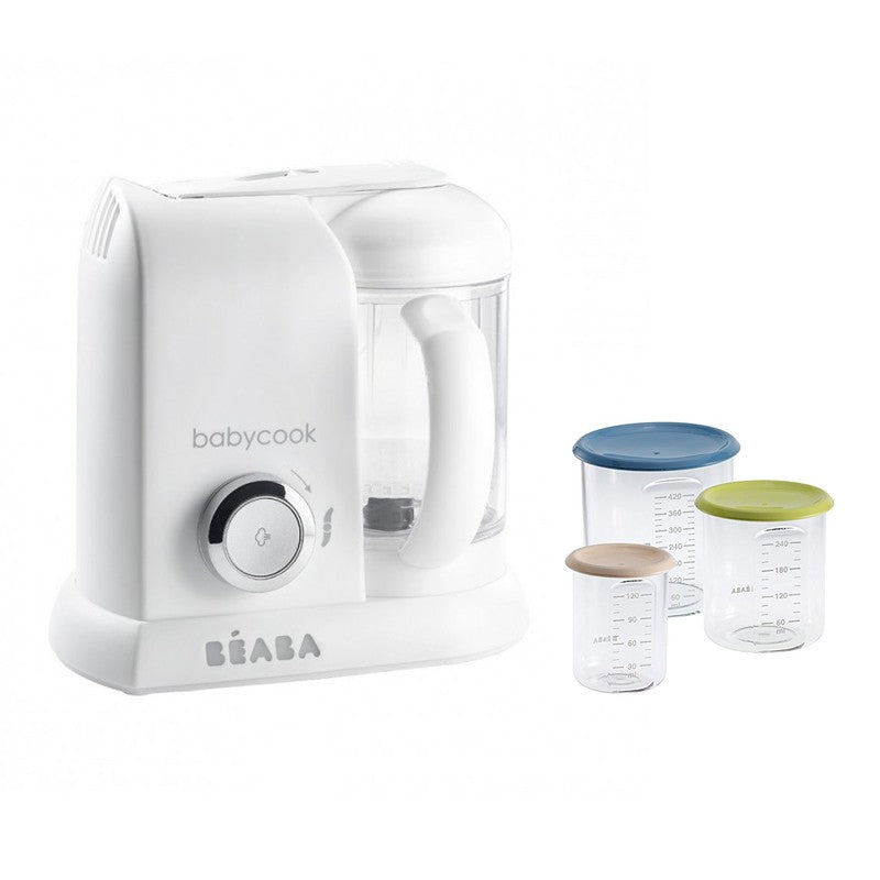 PACK Robot de cocina Beaba Babycook SOLO con 3 tarritos de conservación