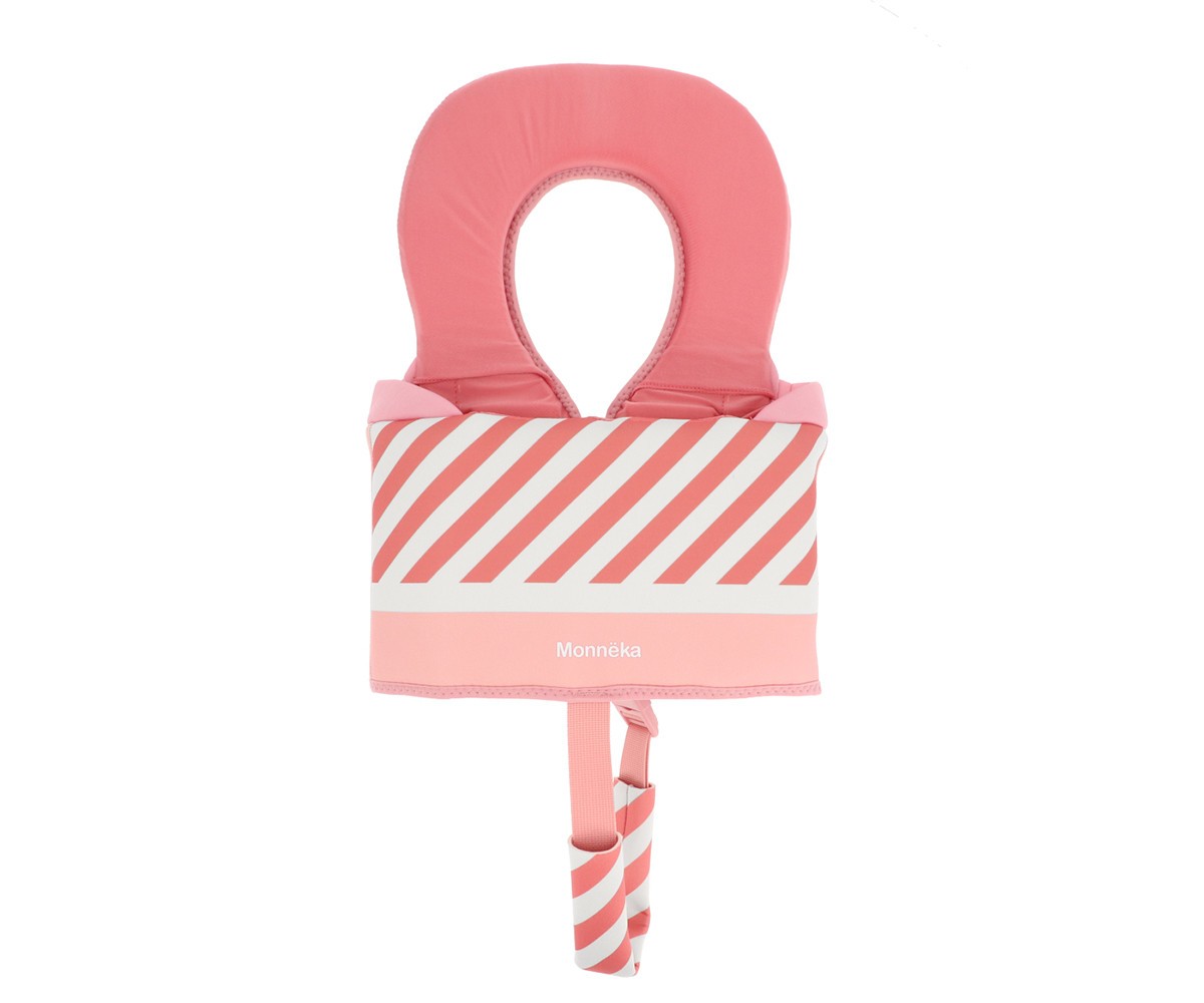 Chaleco Flotador Aprendizaje Monnëka Stripes Bloom & Blush 1-2 Años