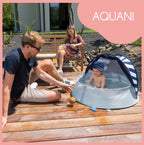 Tienda de juego Anti-UV Babymoov Alta Protección FPS 50+ y Piscina AQUANI marinera