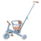 Triciclo con barra Little Dutch 4 en 1 Safari Dreams Azul