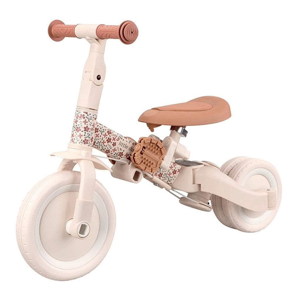 Triciclo con barra Little Dutch 4 en 1 Flores