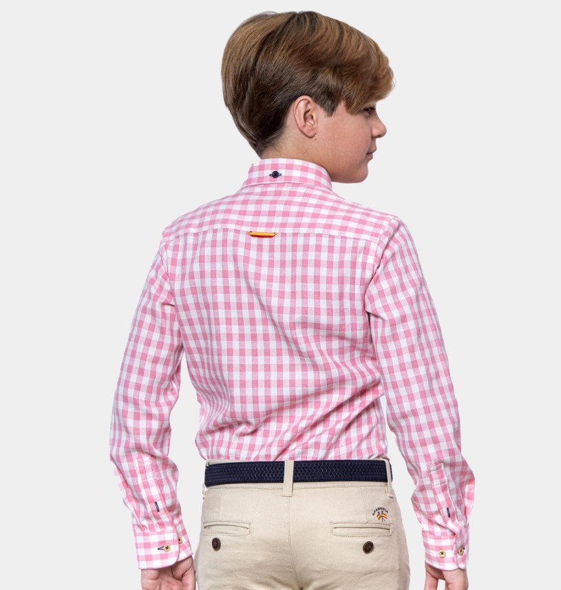 Camisa Spagnolo gabardina cuadros