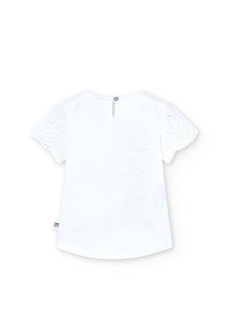 Camiseta Boboli punto combinada