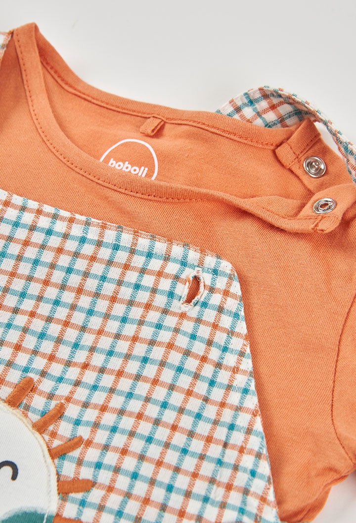 Conjunto Boboli punto con cuadros