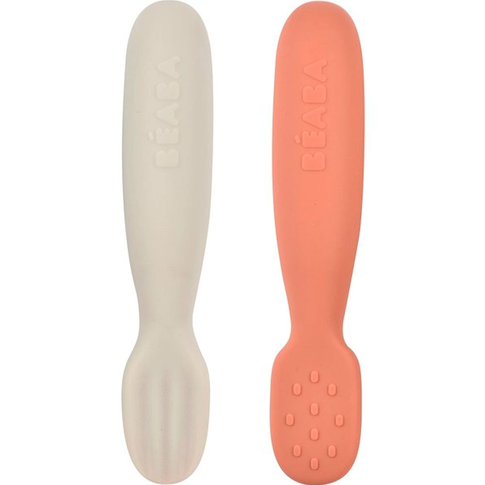 Juego Beaba 2 Pre-Cuchara Silicona