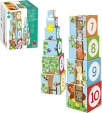 Juego Cubos Apilables Goula Bosque