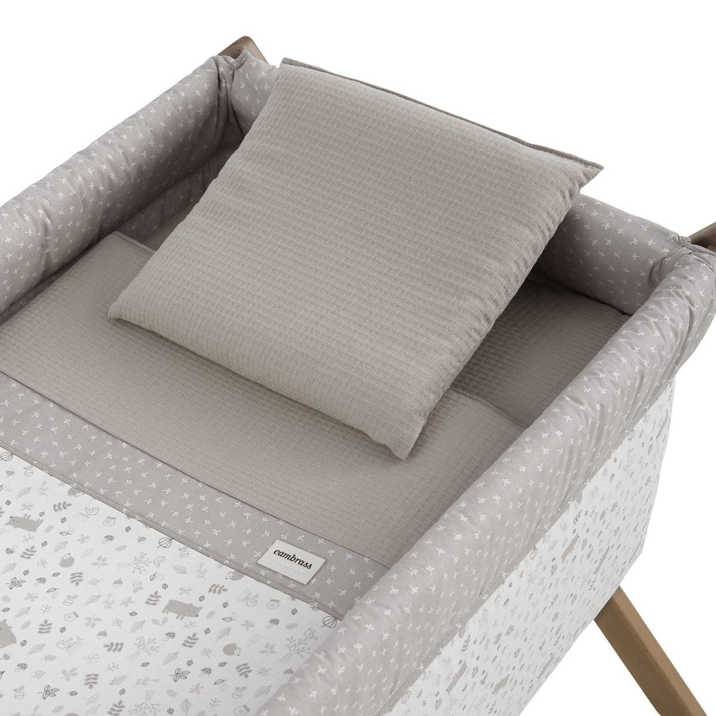 Minicuna tijera madera natural Cambrass Abete