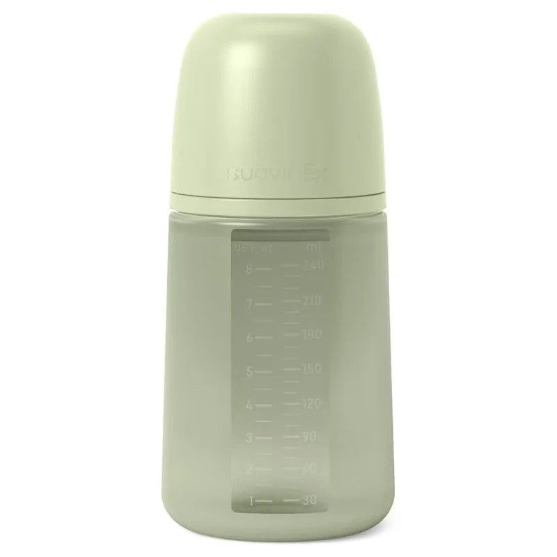 Biberon Fisiologico 240ml Silicona Suavinex Pro flujo Medio +3 Meses.