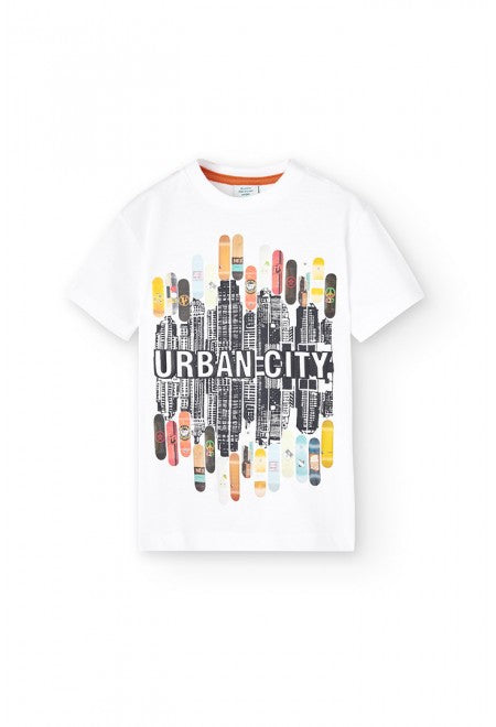 Camiseta Boboli punto estampada