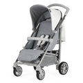 Silla paseo Bebecar Spot Compact A909 Cromado-gris topo con plástico de lluvia