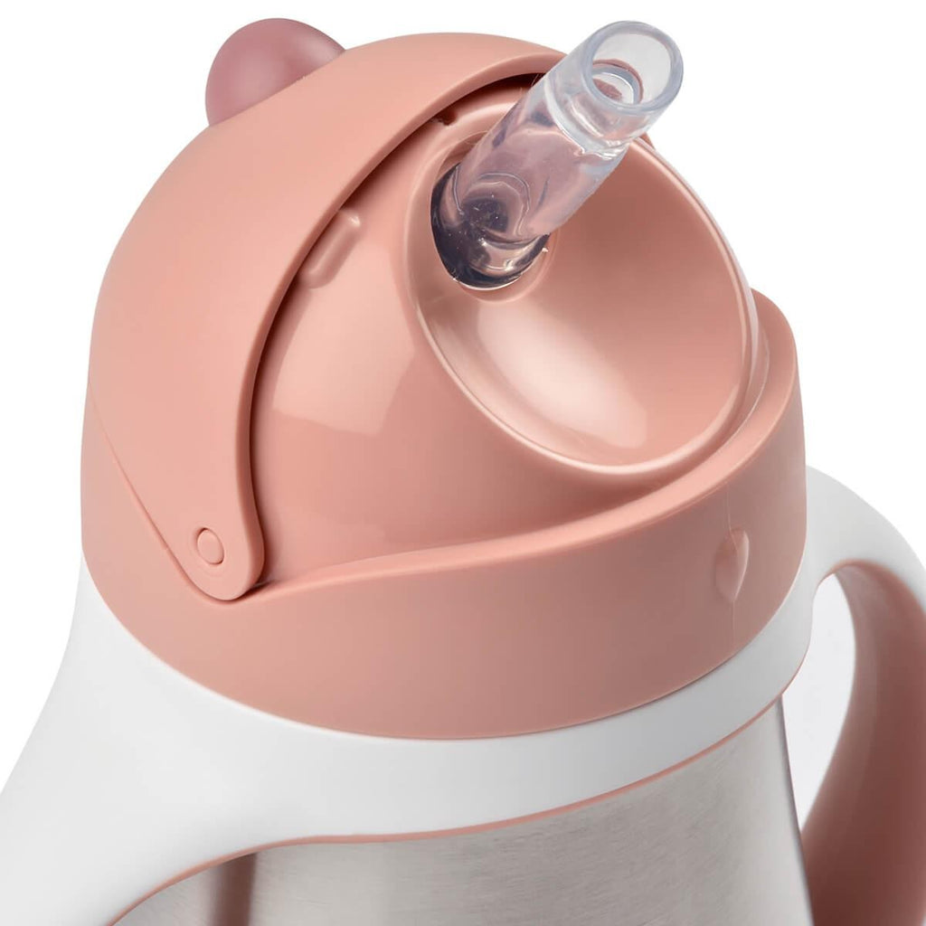 Taza de aprendizaje con pajita y cantimplora inoxidable Beaba 250ML