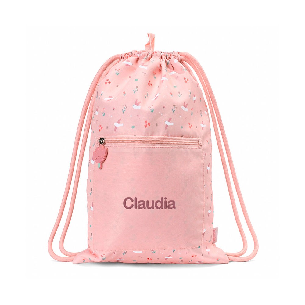 Mochila Saco Impermeable Tutete Blossom Birds Personalizable