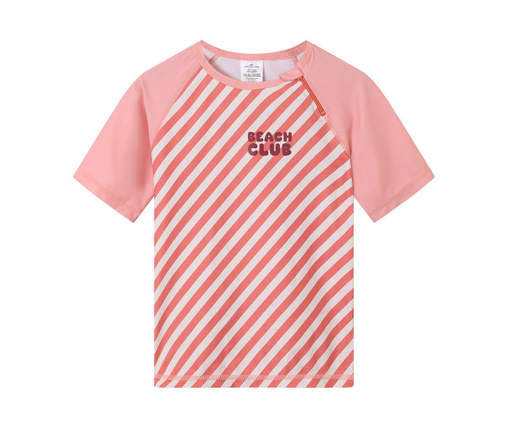 Camiseta Protección Solar Monnëka Stripes Bloom & Blush